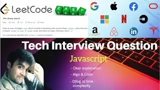 3. Binary Search - Leetcode 704 Javascript solution