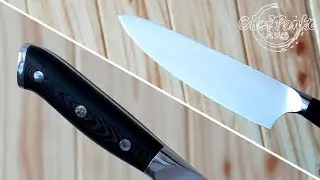 Glitzy 7Cr17 Chef's knife review - G10 Handle - Cheap Aliexpress knife