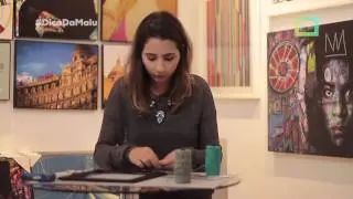 A CASA É SUA -  quadro de fotos com barbante