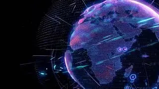 Welt Globus International Global Nachwirkung 3D - HD Free Video Footage - AGIT - 2023 Background FX