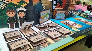 Pop up book mainan kardus terbaru, daerah Jawa Tengah dan Bali, bikin wow gitu