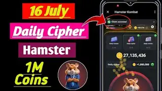 Hamster Kombat 16 July daily Cipher ! 16 July daily Cipher hamster ! daily Cipher code 16 July