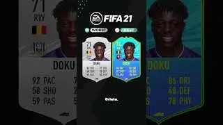 Jérémy Doku - Pires vs Meilleures cartes FUT ! (FIFA 20 - FC 24) #fifa #ratingyourteams #football