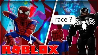 🏃🏻Racing Random People As 🕸Spider-Man🕷 | Roblox Tower Of Hell (TOH)