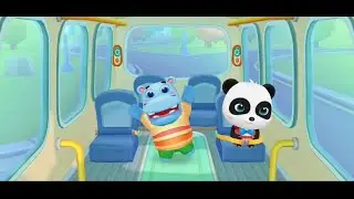 Little Panda School Bus | Go Shopping & Driver Bus | BabyBus Game 2021