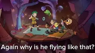 Why is Owlbert flying like that?