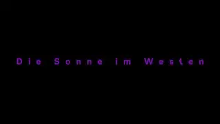 Die Sonne im Westen