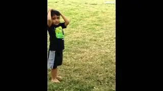 Lil man gets SLIMED!