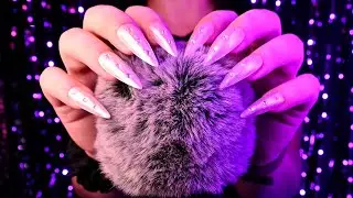 ASMR Fluffy Mic Scratching for Sleep (No Talking) Rain + Fluffy Mic = DEEP SLEEP