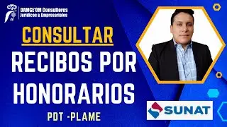 Como consultar los Recibos por Honorarios Recibidos - PDT - PLAME - SUNAT actualizado 2024