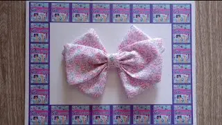 como hacer un moño de tela #diy #tutorial
