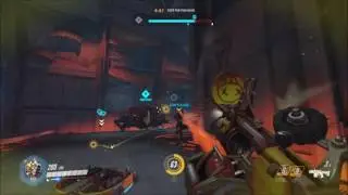 Overwatch Beta Quick-Play as Junkrat.