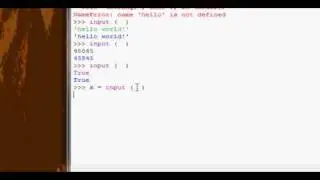 Python Tutorial #4 - Input - Part 1