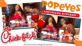 Battle of the Chicken Sandwich| Chick-Fil-A v.s. Popeyes | #OppositesAttached