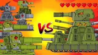 Battle of Powerful Mega Tanks - Cartoons about tanks
