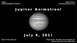 Jupiter Animation: Images of Jupiter with my Celestron 8