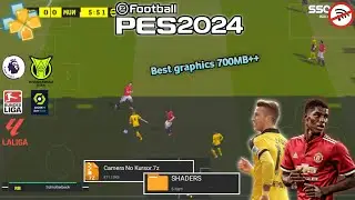RELEASED!!! EFOOTBALL PES 2024 PPSSPP MOD BY KOMO VALERI BEST GRAPHICS | SHADER + CAMERA NO KURSOR