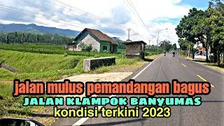 Latest 2023 Road Conditions in Klampok Banyumas, Smooth Roads with Beautiful and Stunning Scenery...