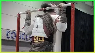 Kratos Doing Pull Ups