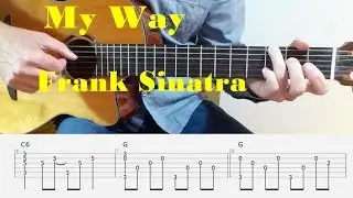 My Way - Frank Sinatra - Fingerstyle guitar with tabs
