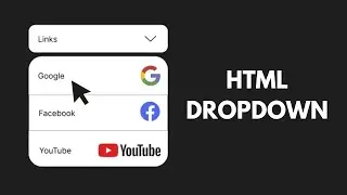 How to code an HTML dropdown menu in a couple of minutes