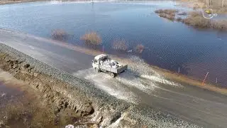 Подтопление областной трассы
