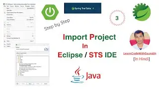 3 Import Project in Eclipse STS IDE | Import Maven Project in STS | Open Project in STS #sts🔥