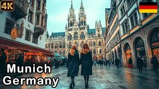 Munich Germany Walking tour - The Heart of Bavaria -  München Deutschland 4k