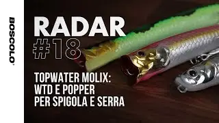 RADAR#18 -  TOPWATER MOLIX: Wtd e Popper, per spigola e serra