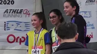 CROSS MINIMES FILLES (2450m), Champigny-sur-Marne, 12 Janvier 2020