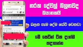 Turn Off this Internet Settings -WARNING Settings- Sinhala #chrome xxx Setting නරක වීඩියෝ බලනවද