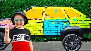 Wow Max colored car with mommy | fun story