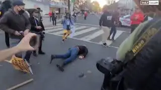 Trump supporter sucker punched by Antifa