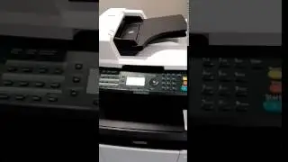Как закрыть верхнюю крышку принтера Kyocera m6026cdn