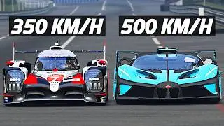 BUGATTI BOLIDE vs LMP1 At Le Mans