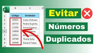 ✅Enter ONLY NUMBERS without REPEATING them in Excel❌ (Data Validation)