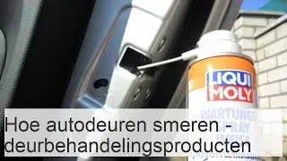 Autodeurscharnieren smeren