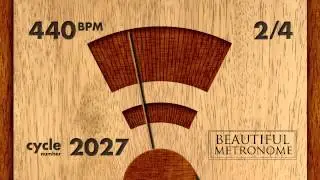 440 BPM 2/4 Wood Metronome HD