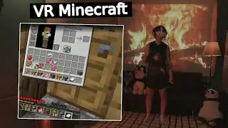 Фраме Тамер играет в VR Minecraft
