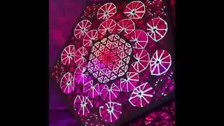 Projection mapping onto a beautiful sculpture