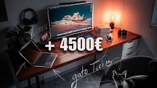 Mi desk setup SOÑADO y MININALISTA para edición de VÍDEO (2023)