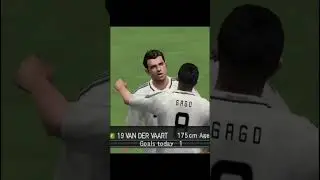 Van der Vaart goal vs Barcelona PES 2009 PS2 #shorts