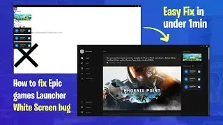 How to fix Epic Games Launcher White Screen bug (Easiest Way)