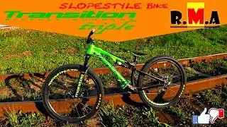 купил КРУТОЙ двухподвес Transition Triple Neon Green велосипед для слоупстайла