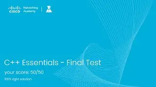 C++ Essentials - Final Test