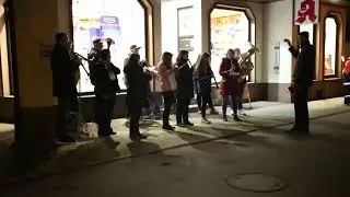 St. Martin auf dem Pferd und die musikalische Begleitung des Musikvereins Dielheim ...  nur schön!