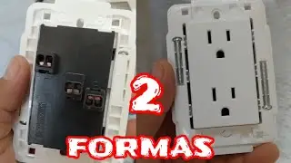 Hay dos formas para que instalés bien un contacto duplex.