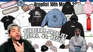 SUPREME x BURBERRY RETAIL Vs. RESELL WEEK 3 SS22 FULL Droplist