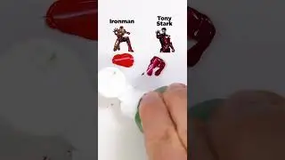Best mix? Tell me your opinion #colors #mix #mixing #marvel #red #satisfying #asmr #ironman