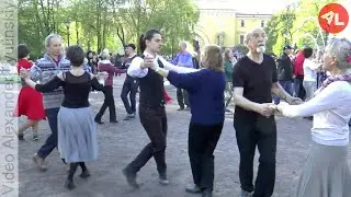 OPEN AIR. Saint-Petersburg (Russia). Ballroom dancing. Spring 2022